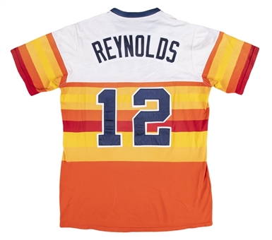 1981 Craig Reynolds Game Used Houston Astros Rainbow Style Jersey